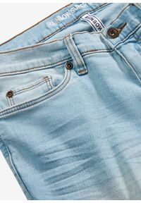 bonprix - Dżinsy Skinny, mid waist, krótsze nogawki. Kolor: niebieski. Długość: krótkie #3