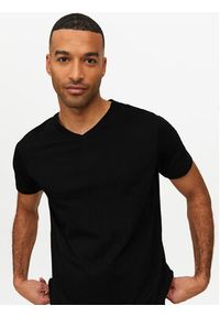 Jack & Jones - Jack&Jones T-Shirt Basic 12156102 Czarny Standard Fit. Kolor: czarny. Materiał: bawełna