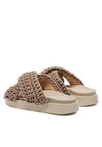Inuikii Klapki Woven 70104-105 Brązowy. Kolor: brązowy. Materiał: materiał