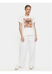 Vans T-Shirt Tropic Fill Floral Bff VN000GGW Écru Regular Fit. Materiał: bawełna #2