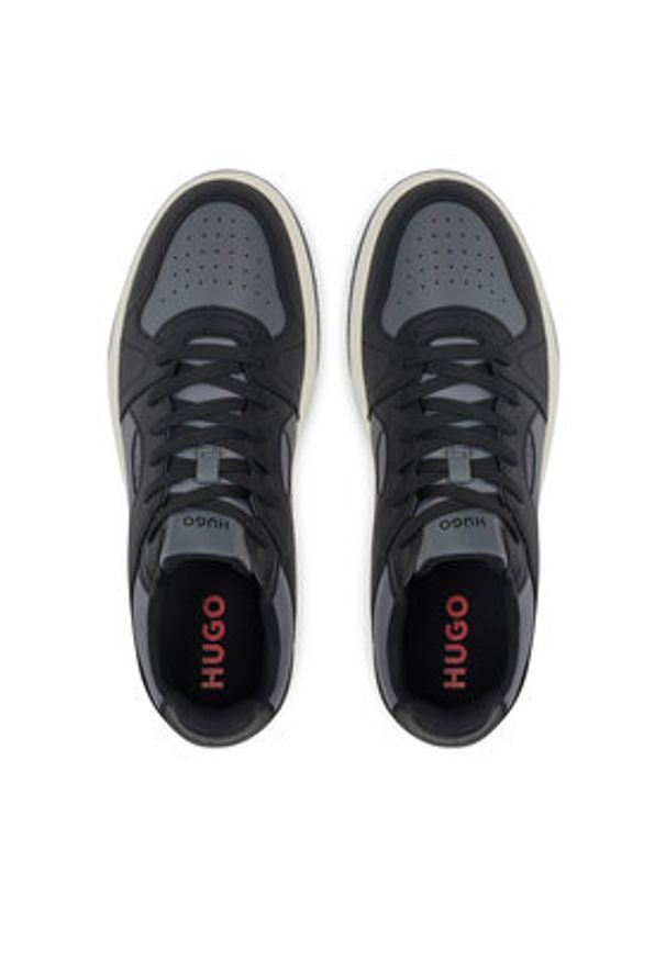 Hugo - HUGO Sneakersy Hadrian 50541700 Szary. Kolor: szary. Materiał: skóra