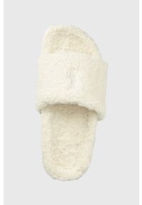 Polo Ralph Lauren kapcie ELENORE SLIDE FLF5313ARL.CRM kolor biały. Kolor: biały. Materiał: materiał. Wzór: gładki #2