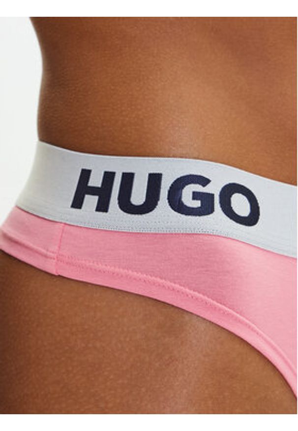 Hugo - HUGO Stringi 50469651 Różowy. Kolor: różowy. Materiał: bawełna