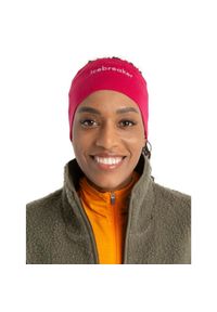 Opaska na głowe Unisex Icebreaker Merino 200 Oasis Headband. Kolor: różowy. Materiał: wełna. Styl: sportowy