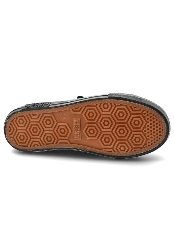Big-Star - Czarne Trampki Big Star Buty Na Rzepy. Okazja: na spacer, na uczelnię, na co dzień. Zapięcie: rzepy. Kolor: czarny. Materiał: materiał, guma. Styl: elegancki, casual, klasyczny