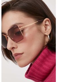Vogue - VOGUE okulary przeciwsłoneczne damskie kolor różowy. Kolor: różowy #1