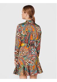 Marciano Guess Sukienka koszulowa 2BGK59 7099Z Kolorowy Regular Fit. Materiał: syntetyk. Wzór: kolorowy. Typ sukienki: koszulowe #4