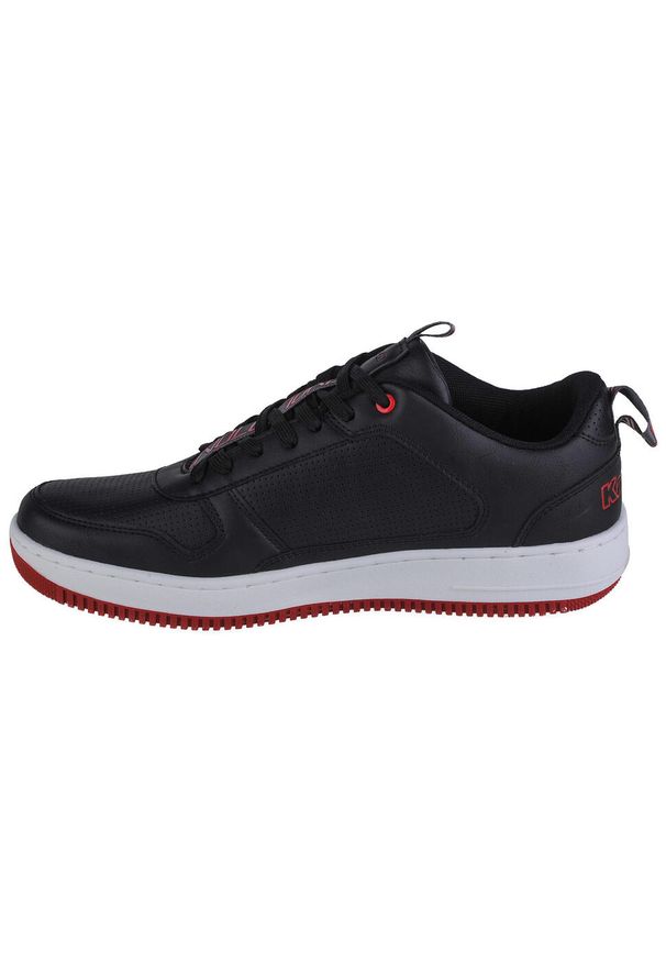 Buty sportowe Sneakersy męskie, Kappa Fogo. Zapięcie: sznurówki. Kolor: czarny. Materiał: materiał, syntetyk. Szerokość cholewki: normalna. Sport: turystyka piesza