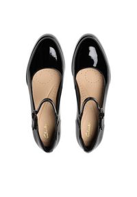 Clarks Półbuty Freva 55 Strap 26181337 Czarny. Kolor: czarny. Materiał: lakier, skóra #6