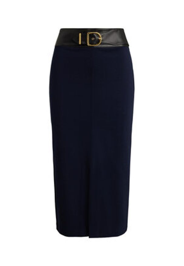 Lauren Ralph Lauren - LAUREN RALPH LAUREN Spódnica ołówkowa 200P03729001 Granatowy Regular Fit. Kolor: niebieski. Materiał: wiskoza