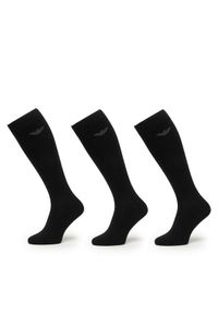 Emporio Armani Underwear Skarpety długie EM000556 AF14446 MC061 Czarny. Kolor: czarny. Materiał: bawełna #1