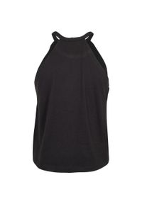 Urban Classics - Koszulka Tank Top Z Dekoltem W Szpic Dla Kobiet. Kolor: czarny