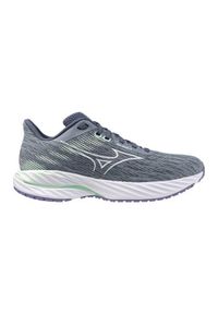 Buty do biegania damskie Mizuno Wave Inspire 21. Kolor: szary, biały, wielokolorowy. Materiał: syntetyk, materiał. Szerokość cholewki: normalna. Model: Mizuno Wave. Sport: bieganie