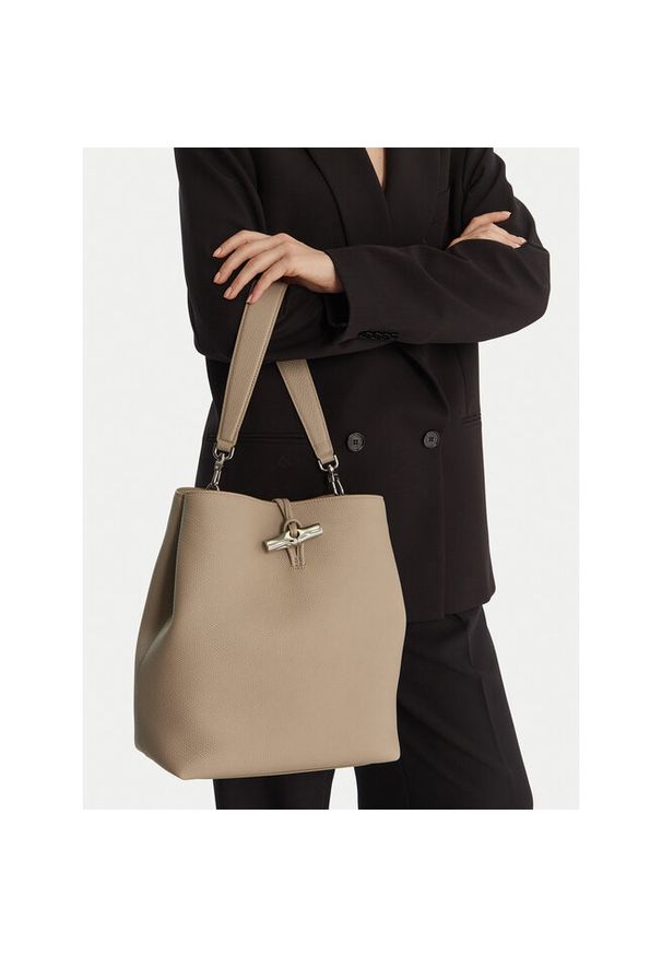 Torebka Longchamp. Kolor: beżowy