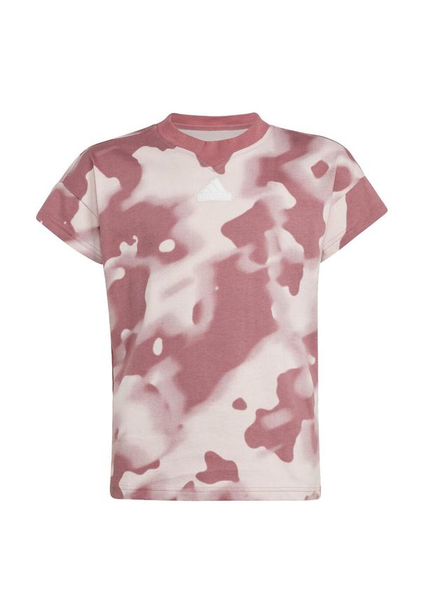 Adidas - Koszulka Future Icons Camo Printed Kids. Kolor: biały, różowy, czerwony, wielokolorowy