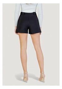 Morgan Szorty materiałowe 251-SHONAU Czarny Straight Fit. Kolor: czarny. Materiał: wiskoza #3