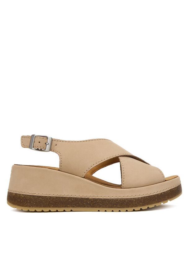 Clarks Sandały Kassanda Step 26177302 Różowy. Kolor: różowy. Materiał: nubuk, skóra