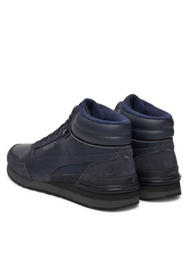 Puma Sneakersy St Runner V4 Mid Sd 402894 02 Granatowy. Kolor: niebieski. Materiał: skóra