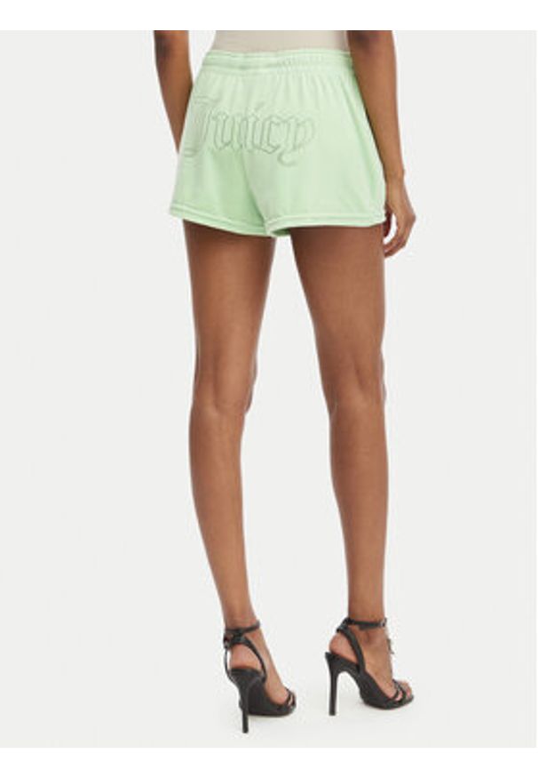 Juicy Couture Szorty sportowe Tamia JCWHS126305 Zielony Regular Fit. Kolor: zielony. Materiał: syntetyk