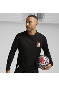 Puma - Męska koszulka jubileuszowa PUMA AC Milan 125th Anniversary. Kolor: czarny. Sezon: lato. Sport: piłka nożna