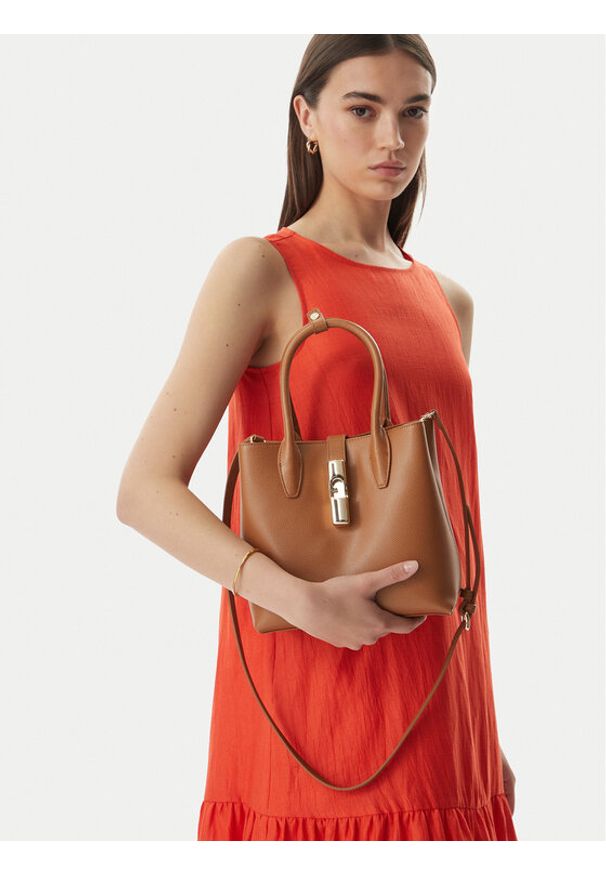 Furla Torebka Goccia S WB01949 ARE000 KH 4557S Brązowy. Kolor: brązowy. Materiał: skórzane