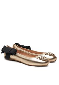 Pinko Baleriny Gioia 02 SD0111 P028 Złoty. Kolor: złoty. Materiał: skóra