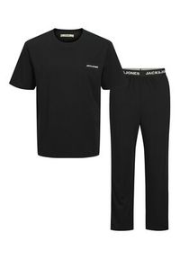 Jack & Jones Piżama Everest 12273633 Czarny Standard Fit. Kolor: czarny. Materiał: bawełna #3