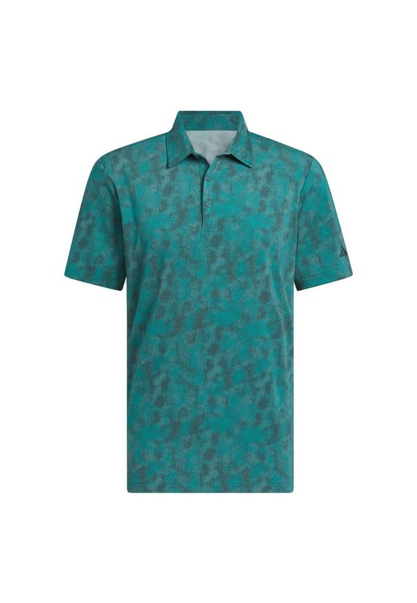 Adidas - Koszulka Ultimate365 Textured Print. Typ kołnierza: golf, polo. Kolor: niebieski, zielony, wielokolorowy. Wzór: nadruk. Styl: sportowy, elegancki