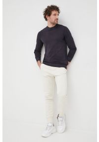 Tom Tailor spodnie męskie kolor beżowy. Kolor: beżowy. Materiał: włókno, dzianina, materiał #3