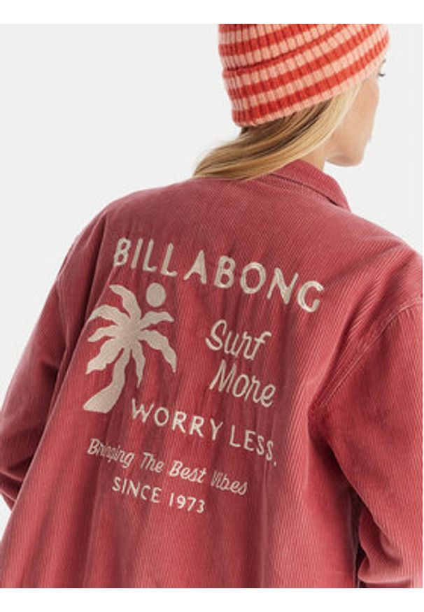 Billabong Kurtka przejściowa Chill Time EBJJK00174 Różowy Regular Fit. Kolor: różowy. Materiał: bawełna