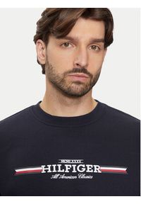 TOMMY HILFIGER - Tommy Hilfiger Bluza MW0MW35530 Granatowy Regular Fit. Kolor: niebieski. Materiał: bawełna #5