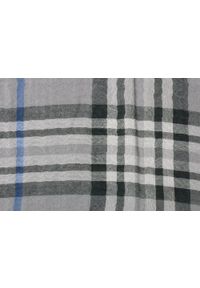 V. Fraas - Lekki (Przejściowy) Szalik Bawełniany - Fraas - Szary w Kratę. Kolor: szary. Materiał: bawełna. Sezon: lato. Styl: elegancki, klasyczny #2