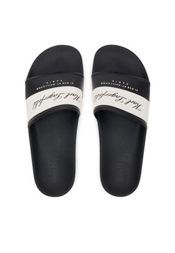 Karl Lagerfeld - KARL LAGERFELD Klapki KL70023 Czarny. Kolor: czarny
