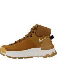 Tenisówki Nike Model City Boot Women Kolor żółty. Kolor: żółty. Materiał: syntetyk, tkanina, skóra, materiał