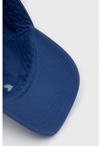 Polo Ralph Lauren Czapka bawełniana 710667709067 gładka. Kolor: niebieski. Materiał: bawełna. Wzór: gładki #2