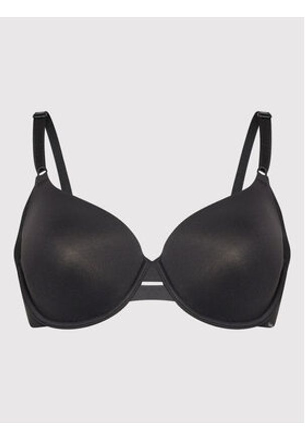 Calvin Klein Underwear Biustonosz bezszwowy 000QF1184E Czarny. Kolor: czarny. Materiał: syntetyk