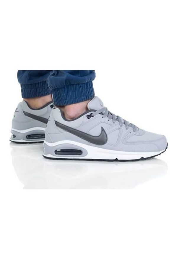 Buty do chodzenia męskie Nike Air Max Command Leather. Zapięcie: sznurówki. Kolor: wielokolorowy, czarny, szary. Materiał: materiał, skóra, tkanina. Szerokość cholewki: normalna. Model: Nike Air Max. Sport: turystyka piesza