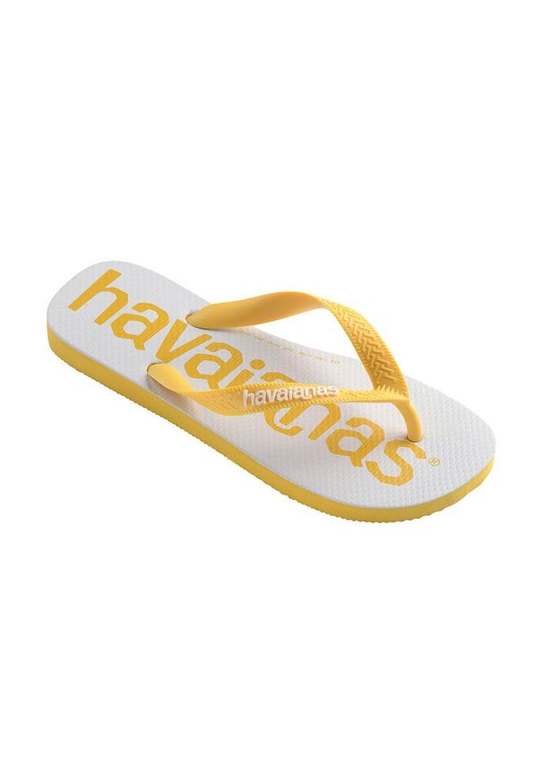 Havaianas - Japonki. Kolor: żółty. Obcas: na obcasie. Wysokość obcasa: niski