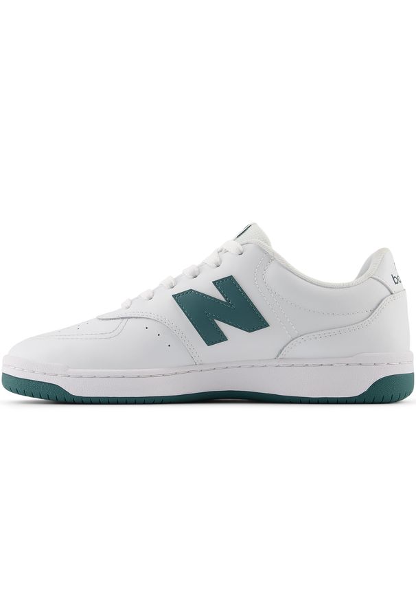 Buty unisex New Balance BB80UFG– białe. Okazja: na co dzień. Kolor: biały. Materiał: guma, skóra, syntetyk, materiał. Szerokość cholewki: normalna
