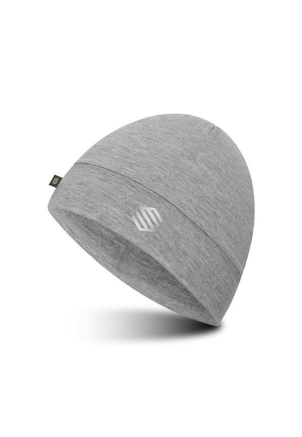 SIROKO - Czapka do biegania Fitness Siroko Helios Melange Gray. Kolor: szary. Materiał: tkanina. Styl: sportowy