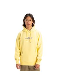 Quiksilver - Bluza z kapturem dla Mężczyzn FINELINE Żółty. Typ kołnierza: kaptur. Kolor: żółty. Materiał: materiał, poliester, bawełna. Długość: długie