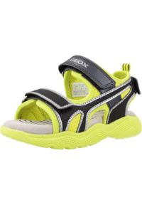 Geox - Sandały GEOX J SANDAL SPLUSH BOY Żółty. Kolor: żółty. Materiał: syntetyk, tkanina. Sezon: lato