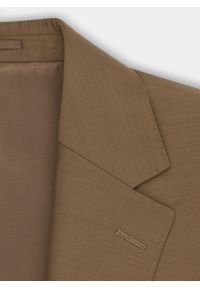 Pako Lorente - PAKO LORENTE – Jasnobrązowa garniturowa marynarka męska z wełną. Kolor: brązowy. Materiał: wełna. Styl: elegancki #8