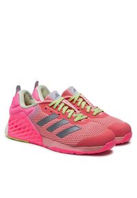 Adidas - adidas Buty na siłownię Dropset 3 JI2075 Różowy. Kolor: różowy. Materiał: mesh, materiał. Sport: fitness