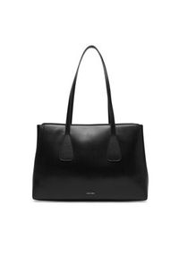 Calvin Klein Torebka Ck Medium Work Tote LV04F3442G Czarny. Kolor: czarny. Materiał: skórzane #4