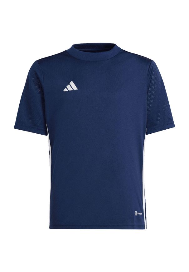 Adidas - Koszulka dla dzieci adidas Tabela 23 Jersey. Kolor: biały, wielokolorowy, niebieski. Materiał: jersey
