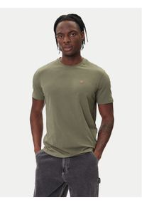 Napapijri T-Shirt Salis NP0A4H8D Zielony Regular Fit. Kolor: zielony. Materiał: bawełna