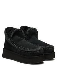 Mou Śniegowce Mini Eskimo Platform Boot FW681000A Czarny. Kolor: czarny. Materiał: skóra. Obcas: na platformie #5