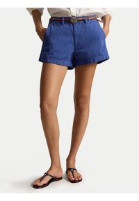 Polo Ralph Lauren Szorty materiałowe 211963798501 Niebieski Straight Fit. Kolor: niebieski. Materiał: bawełna #1