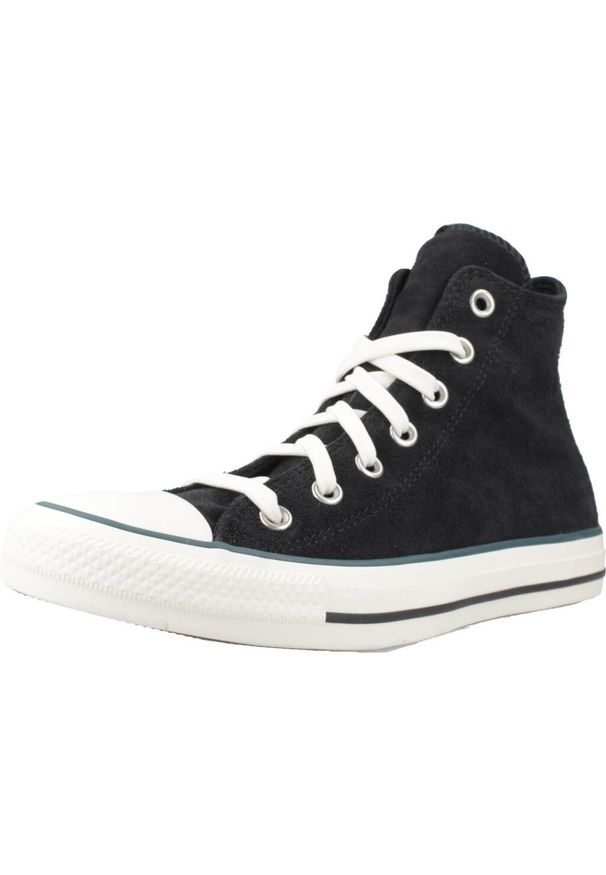 Converse - Buty CONVERSE CHUCK TAYLOR ALL STAR CONTRAST SUEDE Czarny. Kolor: czarny. Materiał: tkanina. Styl: sportowy